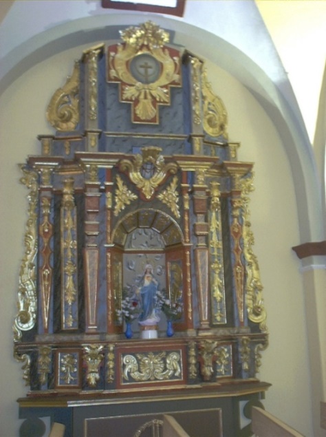 Interior de la ermita